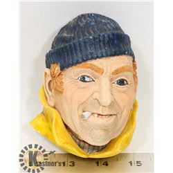 VINTAGE CHALKWARE HEAD "FISHERMAN" LEGEND LANE