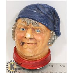 VINTAGE CHALKWARE HEAD "FISHERMAN" LEGEND PRODUCT