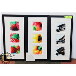 (TRIPTYCH) 3 ORIGINAL PHOTOGRAPH SIGNED BY ARTIST