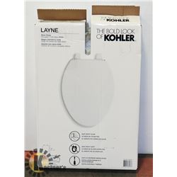 NEW KOHLER ELONGATED SLOW CLOSE TOILET SEAT