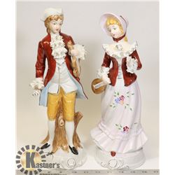 VINTAGE PORCELAIN MANTLE STATUES
