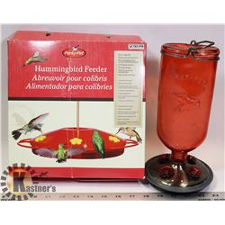 TWO HUMMINGBIRD FEEDERS