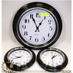 3 PC LARGE AND SMALL WALL CLOCK - HOUSEHOLD