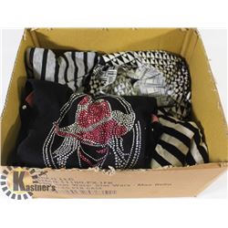 LADIES CLOTHES LOT SIZE SMALL: SPARKLE T-SHIRT,
