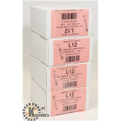 4 NEW BOXES OF 18 GAUGE STAPLES