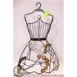 DECORATIVE METAL DRESS WALL DECOR