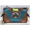 Image 1 : NEW WESTERN PURSE TEAL WITH 2 PISTOLS,