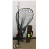 Image 1 : 1 FISHING NET, 1 FISHING POLE AND 1 TACKLE BOX