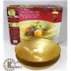 Image 1 : LARGE GOLD PLATTER & BOWL SET CENTRE PIECE