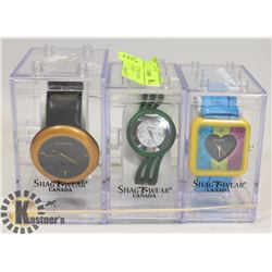 LOT OF 3 SHAG WEAR CANADA WATCHES NEW IN BOX