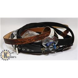 ASSORTMENT OF BELTS SOME WITH