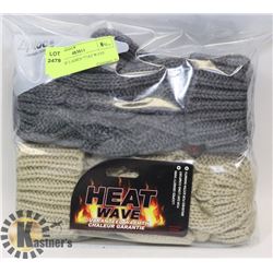 2 PACK OF LADIES HEAT WAVE MITTS