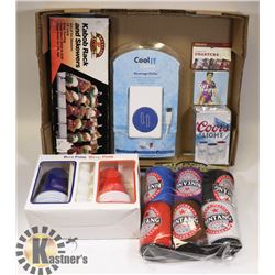 NEW FLAT OF SUMMER ITEMS. OUTDOORS