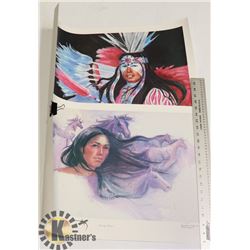 VINTAGE NATIVE ART NUMBERED PRINTS  - LIMITED - 19