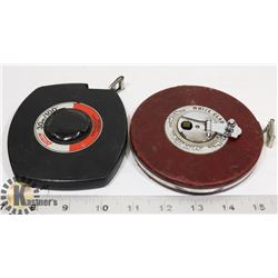 PAIR OF LUFKIN TAPE MEASURERS