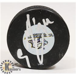 AUTOGRAPHED SERGEY KOSTITSYN PREDATORS PUCK