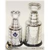Image 1 : A PAIR OF MINI STANLEY CUPS, 1 IS MAPLE LEAFS