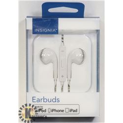 NEW INSIGNIA EARBUDS FOR IPHONE / IPAD