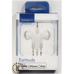 NEW INSIGNIA EARBUDS FOR IPHONE / IPAD