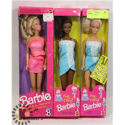 LOT OF 3 BARBIES