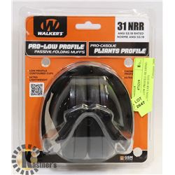 WALKERS LOW PROFILE HEARING PROTECTION EAR MUFFS