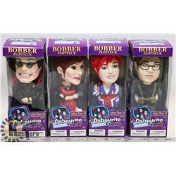 COLLECTION OF 4 "THE OSBORN FAMILY BOBBLEHEADS"