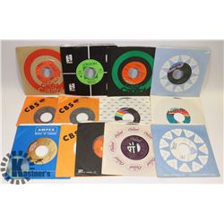 13 ORIGINAL CLASSIC ROCK 45'S. SWEET, SWEENEY TODD