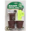 Image 1 : NEW 3 PACK HANDY COFFEE CUPS REUSABLE SINGLE