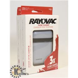 2 RAYOVAC 6000 MAH POWER BANKS / PHONE CHARGERS