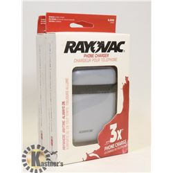 2 RAYOVAC 6000 MAH POWER BANKS / PHONE CHARGERS
