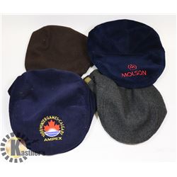 4 VINTAGE FLAT CAPS / NEWSBOY HATS INCLUDING 1988
