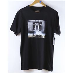 NIXON MENS BLACK GRAPHIC TSHIRT SIZE MEDIUM