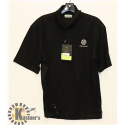 BLACK MENS POLO SIZE SMALL.