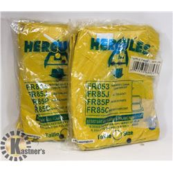 LOT OF TWO HERCULES SIZE 2XL RAIN SUITS