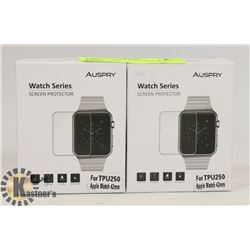 LOT OF 2 APPLE WATCH SCREEN PROTECTORS