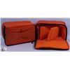 Image 1 : LOT OF 2 ORANGE CAMERA INSERT BAGS