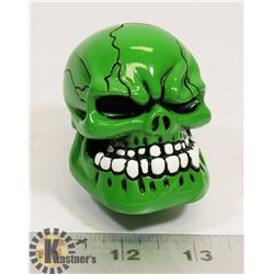 NEW GREEN SKULL STICK SHIFT COVER / KNOB