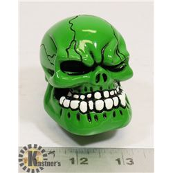 NEW GREEN SKULL STICK SHIFT COVER / KNOB