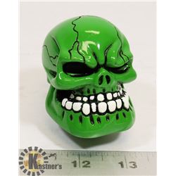 NEW GREEN SKULL STICK SHIFT COVER / KNOB