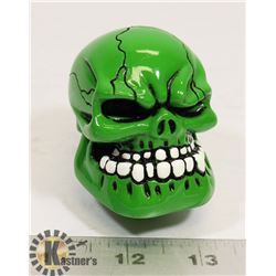 NEW GREEN SKULL STICK SHIFT COVER / KNOB