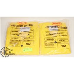 2 MEDIUM SIZE RAIN SUITS