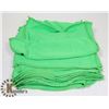 Image 1 : PACK OF 10 NEW GREEN MICROFIBER RAGS
