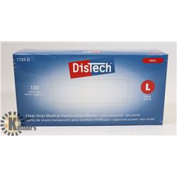 100 COUNT DISTECH CLEAR VINYL MEDIAL EXAMINATION