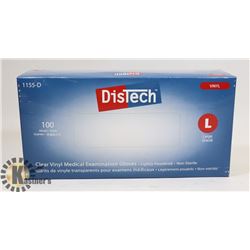100 COUNT DISTECH CLEAR VINYL MEDIAL EXAMINATION