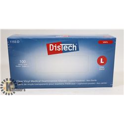 100 COUNT DISTECH CLEAR VINYL MEDIAL EXAMINATION