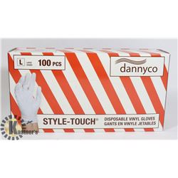 DANNYCO STYLE TOUCH DISPOSABLE VINYL GLOVES