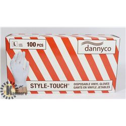 DANNYCO STYLE TOUCH DISPOSABLE VINYL GLOVES