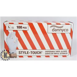 DANNYCO STYLE TOUCH DISPOSABLE VINYL GLOVES