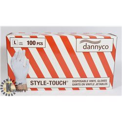 DANNYCO STYLE TOUCH DISPOSABLE VINYL GLOVES