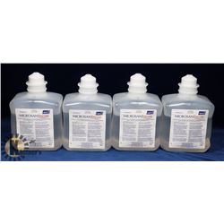 4 BOTTLES OF MICROSAN ENCORE FOAMING ALCOHOL